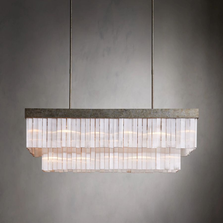 Eden Rectangular Chandelier-Chandelier-Briglighting