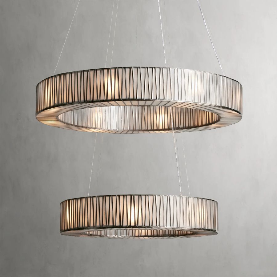 Forrest 2-Tier Round Chandelier-Chandelier-Briglighting