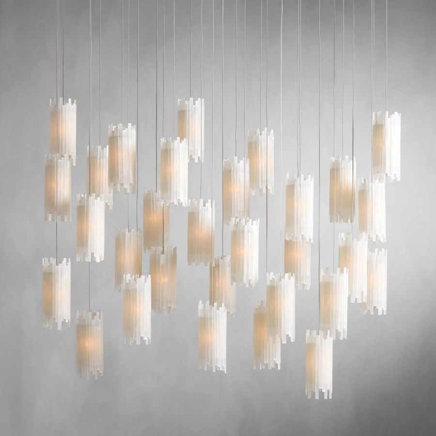 Gideon Rectangular Chandelier-Chandelier-Briglighting