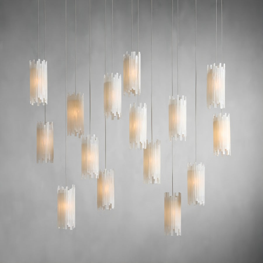Gideon Rectangular Chandelier-Chandelier-Briglighting
