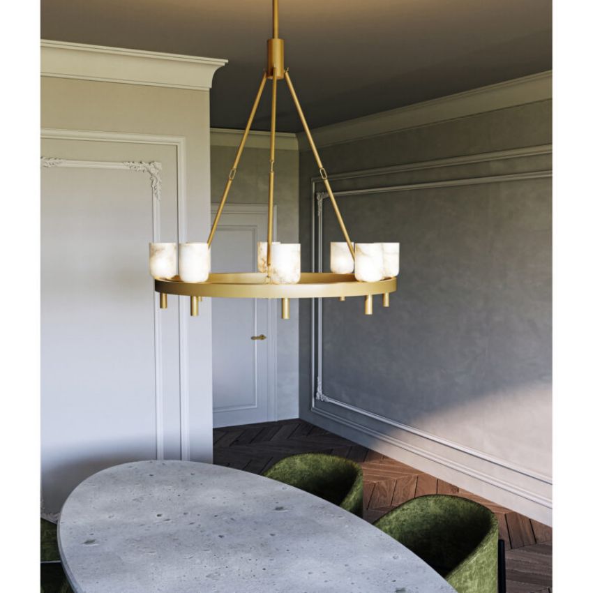 Harmonie Round Chandelier 32"-Chandelier-Briglighting