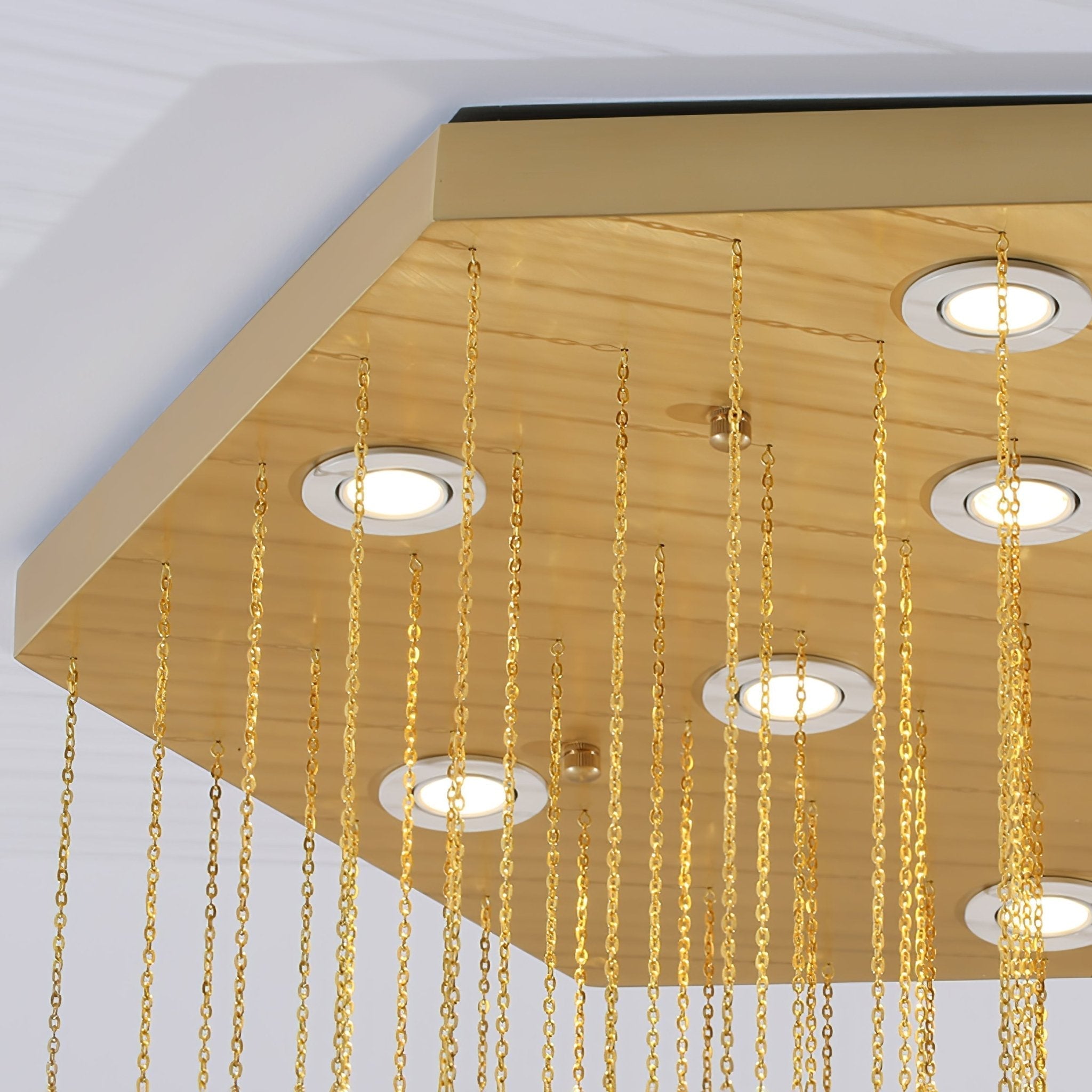 Elegant Hexa Alabaster Cascade Chandelier-Chandelier-Briglighting