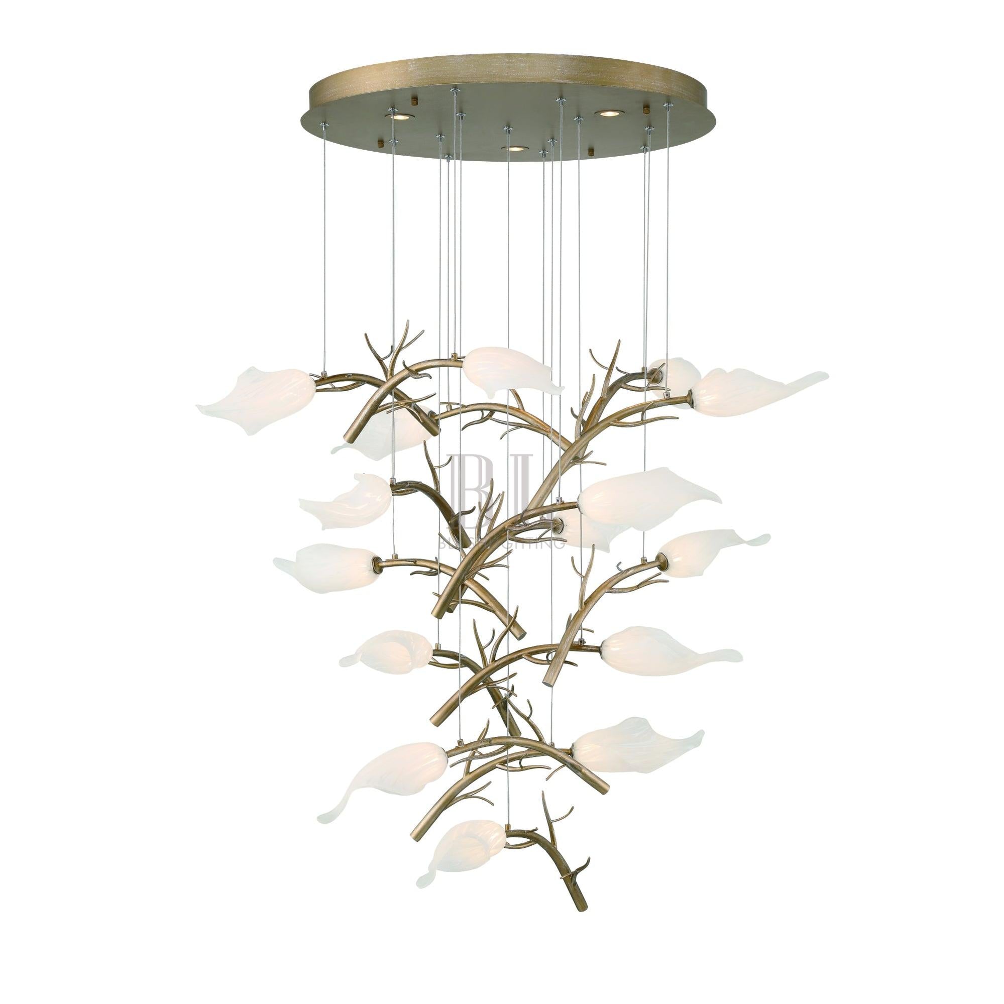 Matera Integrated LED Grand Chandelier 15-Light-Briglighting