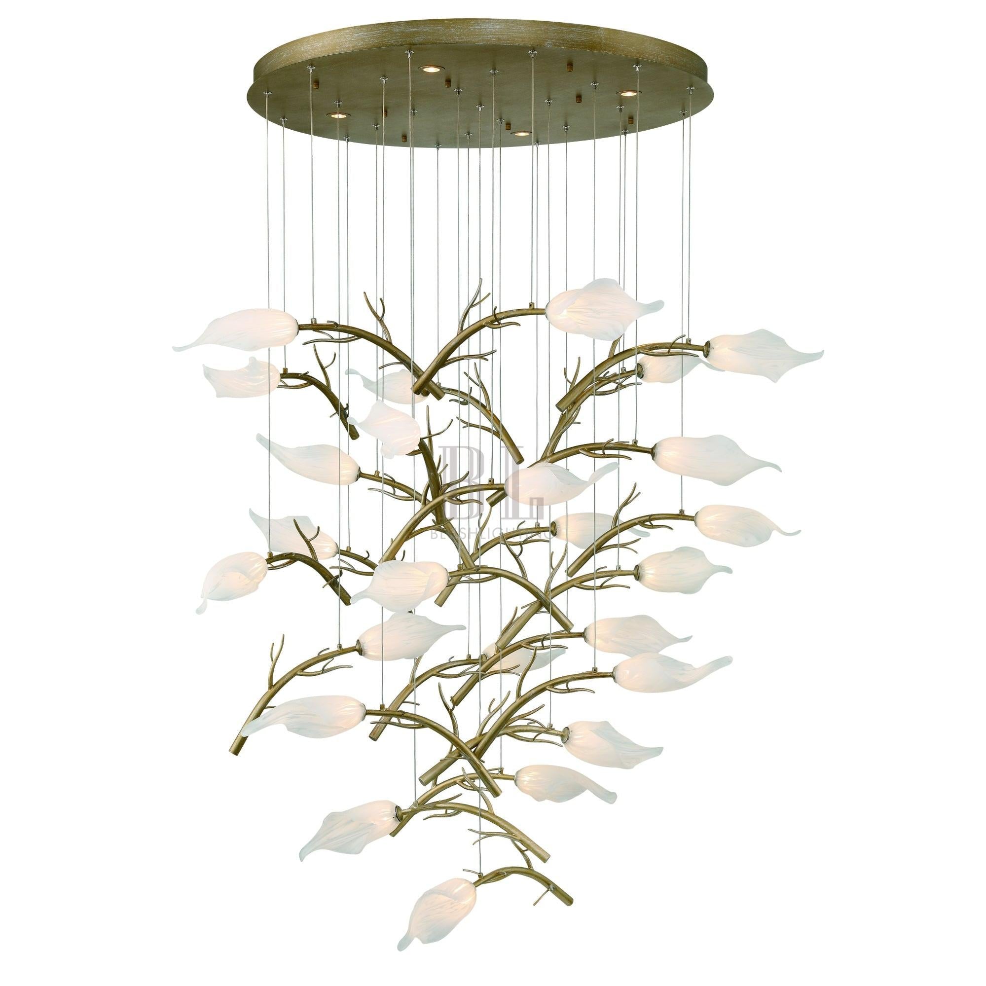 Matera Integrated LED Grand Chandelier 25-Light-Briglighting