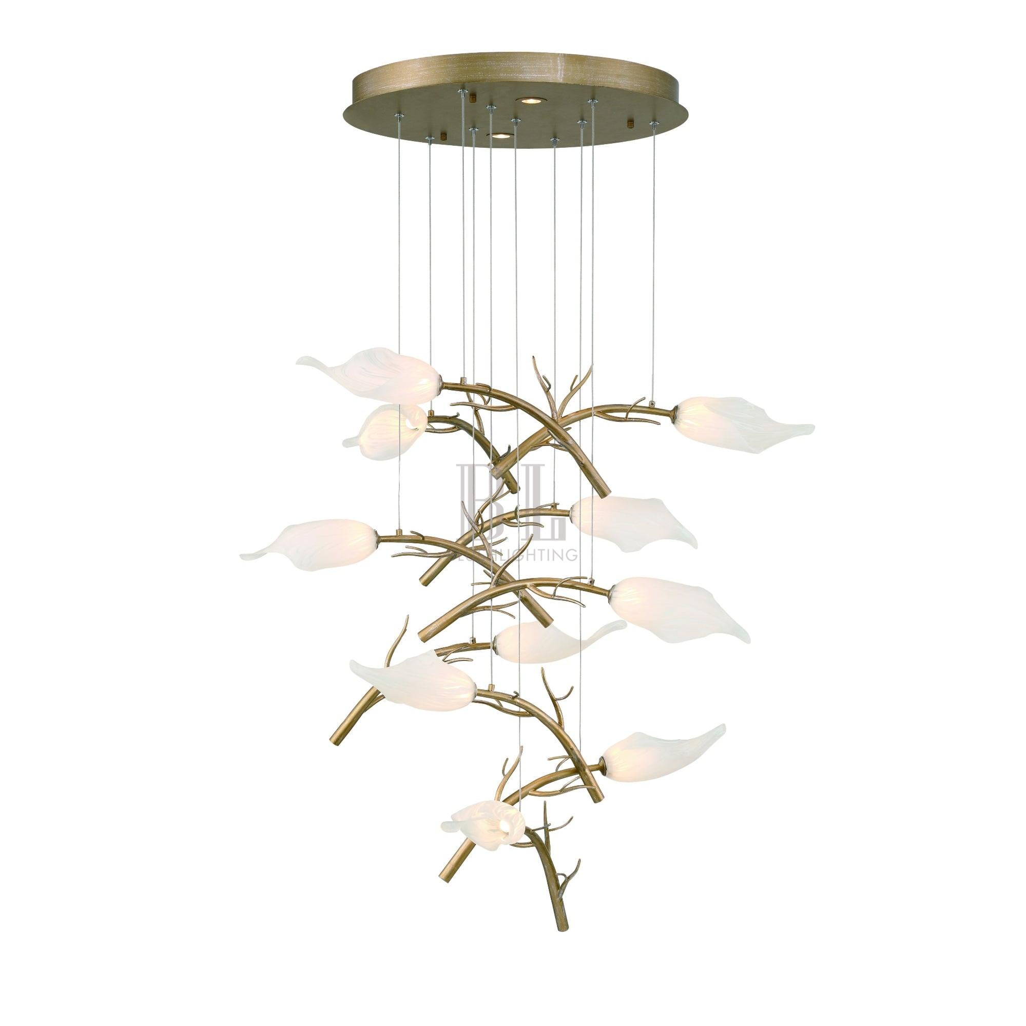 Matera Integrated LED Grand Chandelier 10-Light-Briglighting