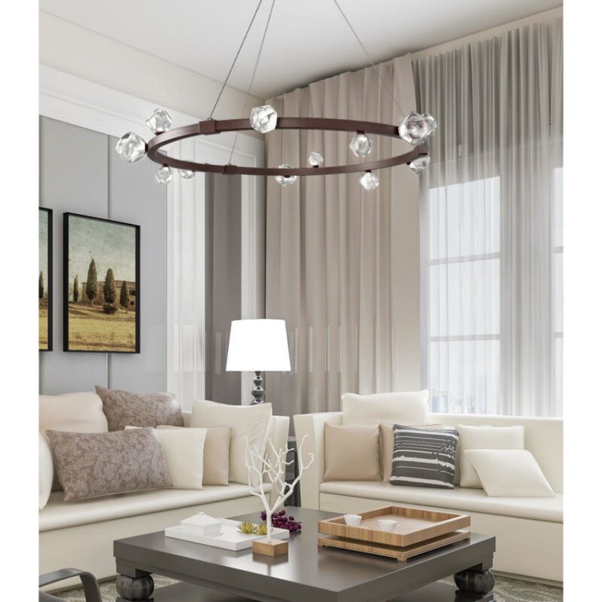 Julius Round Chandelier 40″-Chandelier-Briglighting