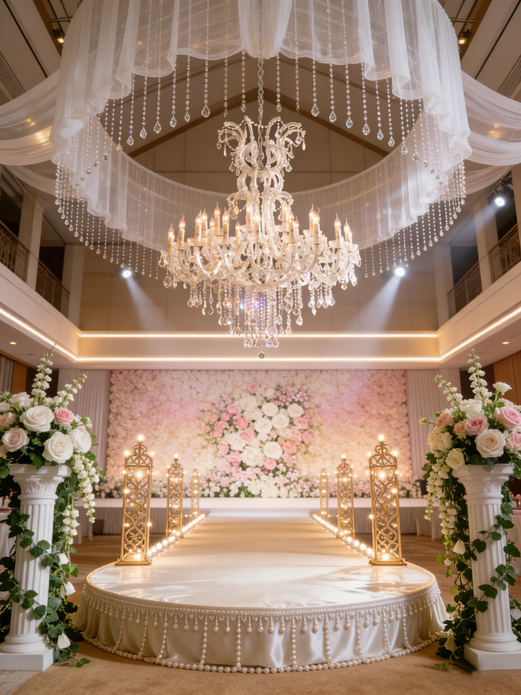 30 Lights Maria Theresa Chandelier 47'' Wide Large Crystal Chandelier for Wedding Hall-Briglighting