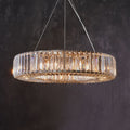 Lito Round Crystals Chandelier-Chandelier-Briglighting