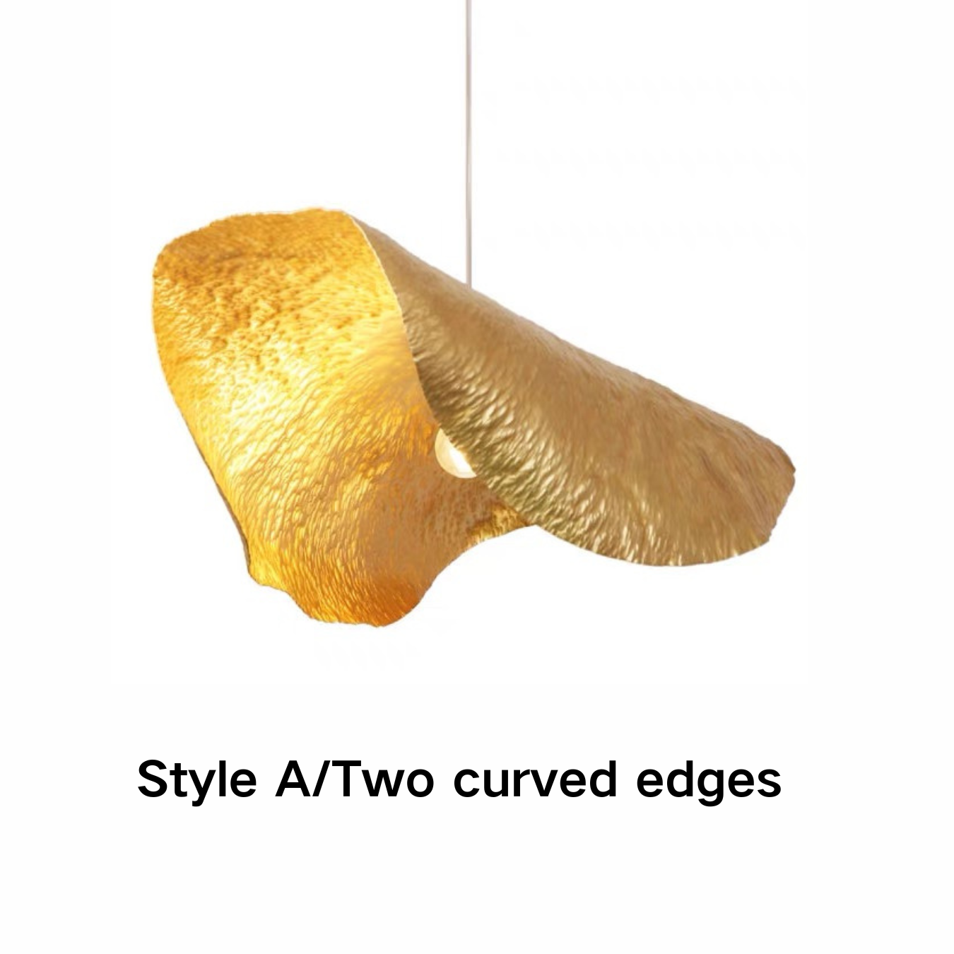 Postmodern Withered Leaf Parlor Pendant Lighting Fixture in Brass-Briglighting