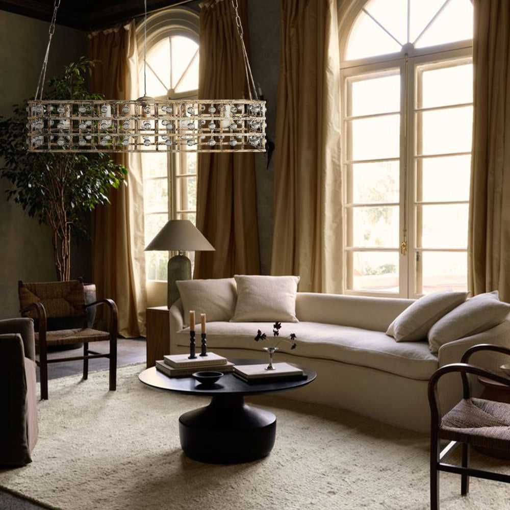 La Cage Rectangular Chandelier-Chandelier-Briglighting