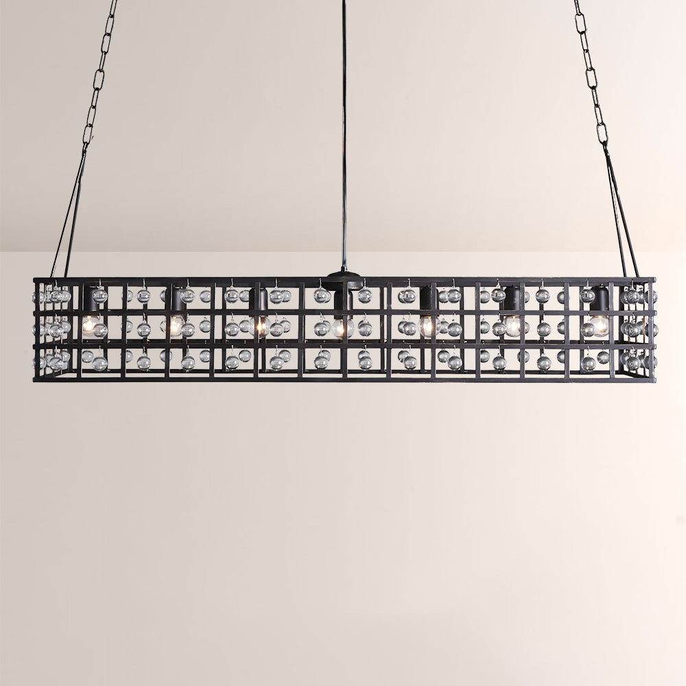 La Cage Rectangular Chandelier-Chandelier-Briglighting