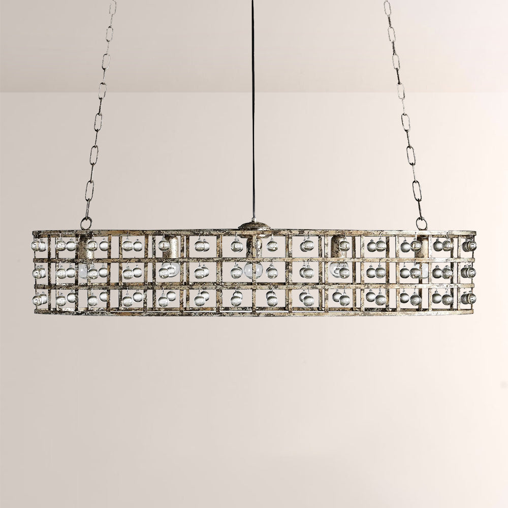 La Cage 5-Light Oval Chandelier-Chandelier-Briglighting