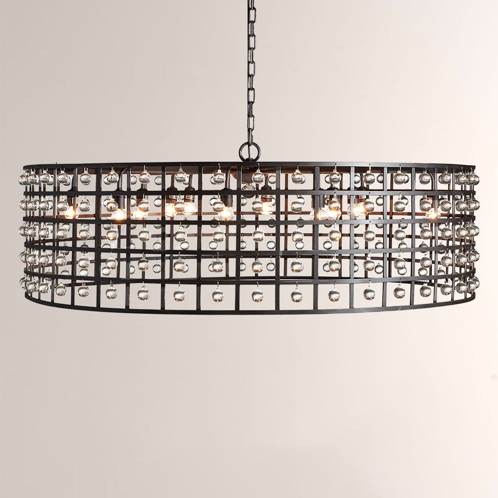 La Cage Round Chandelier-Chandelier-Briglighting