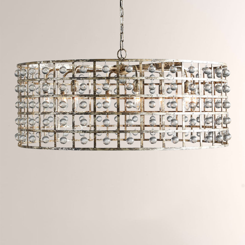 La Cage Round Chandelier-Chandelier-Briglighting