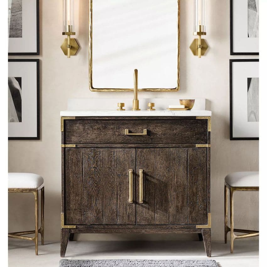 Lambert Hexagonal Grand Wall Sconce 19¼"H-Wall Sconce-Briglighting