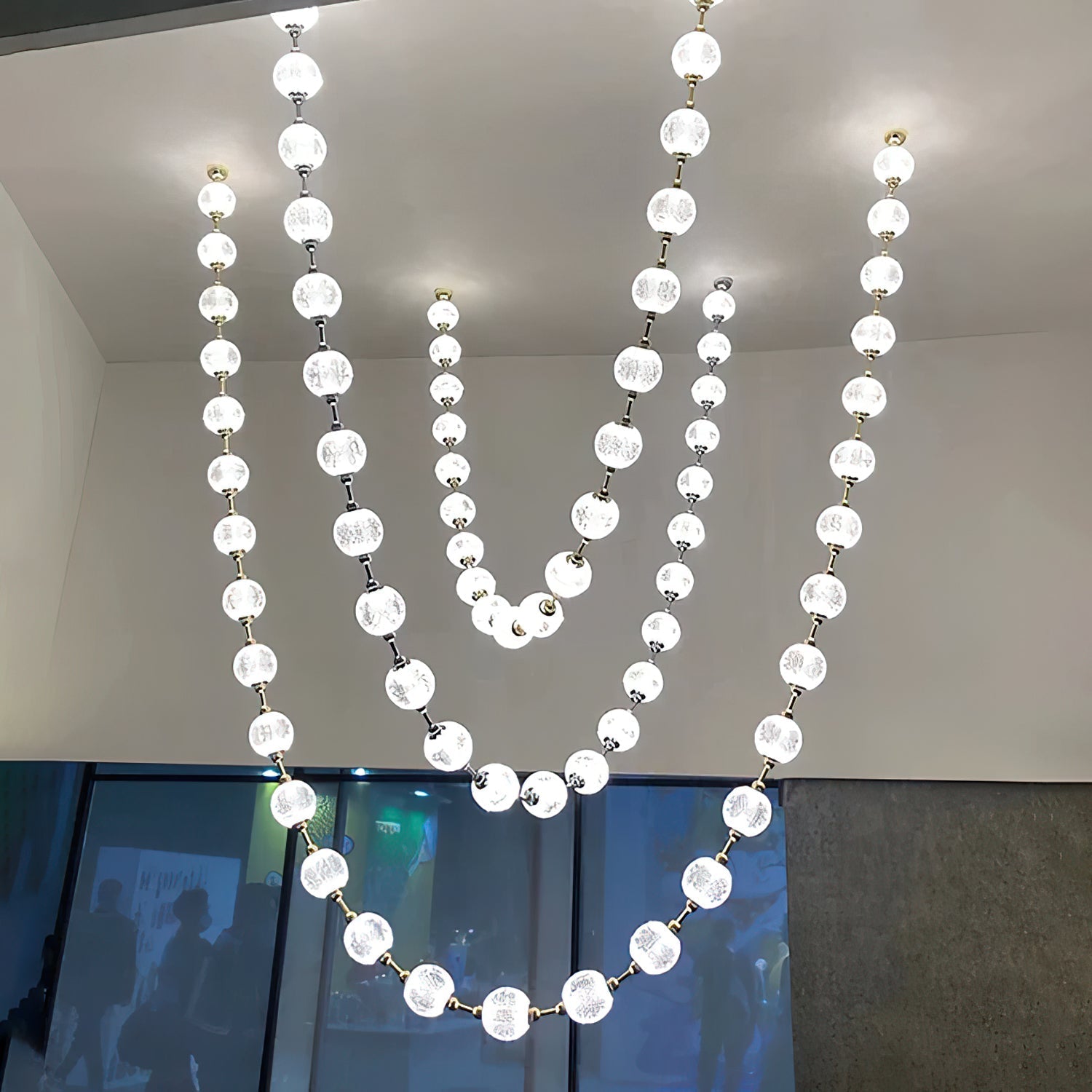 Strand Necklace Chandelier-Chandelier-Briglighting