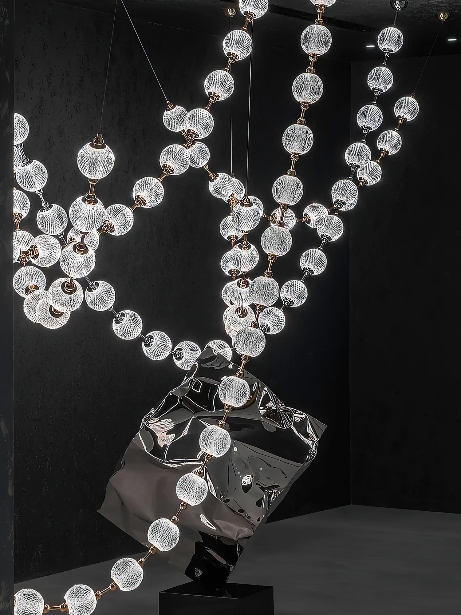 Strand Necklace Chandelier-Chandelier-Briglighting