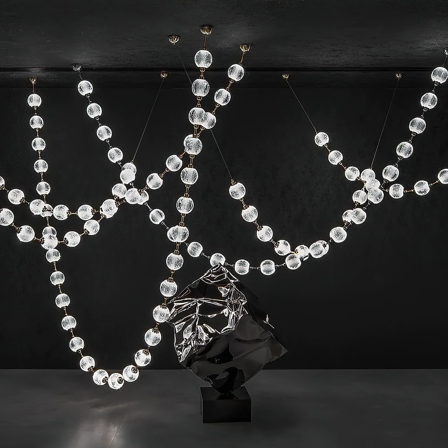 Strand Necklace Chandelier-Chandelier-Briglighting