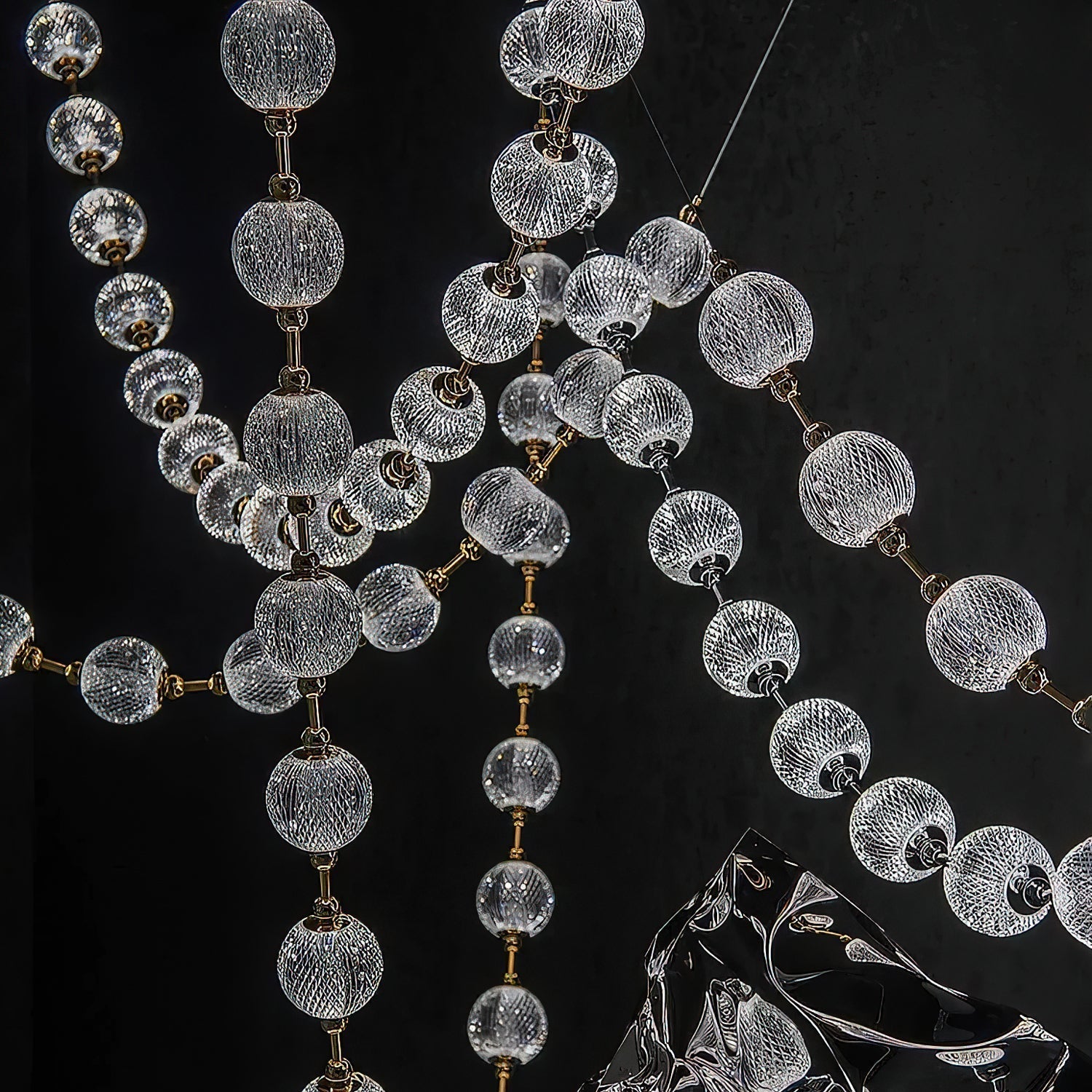 Strand Necklace Chandelier-Chandelier-Briglighting