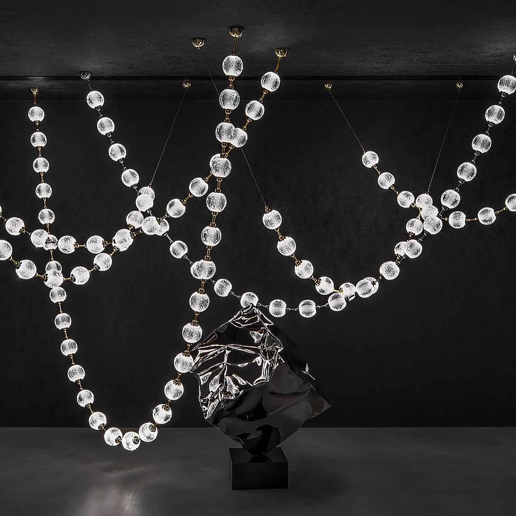 Strand Necklace Chandelier-Chandelier-Briglighting