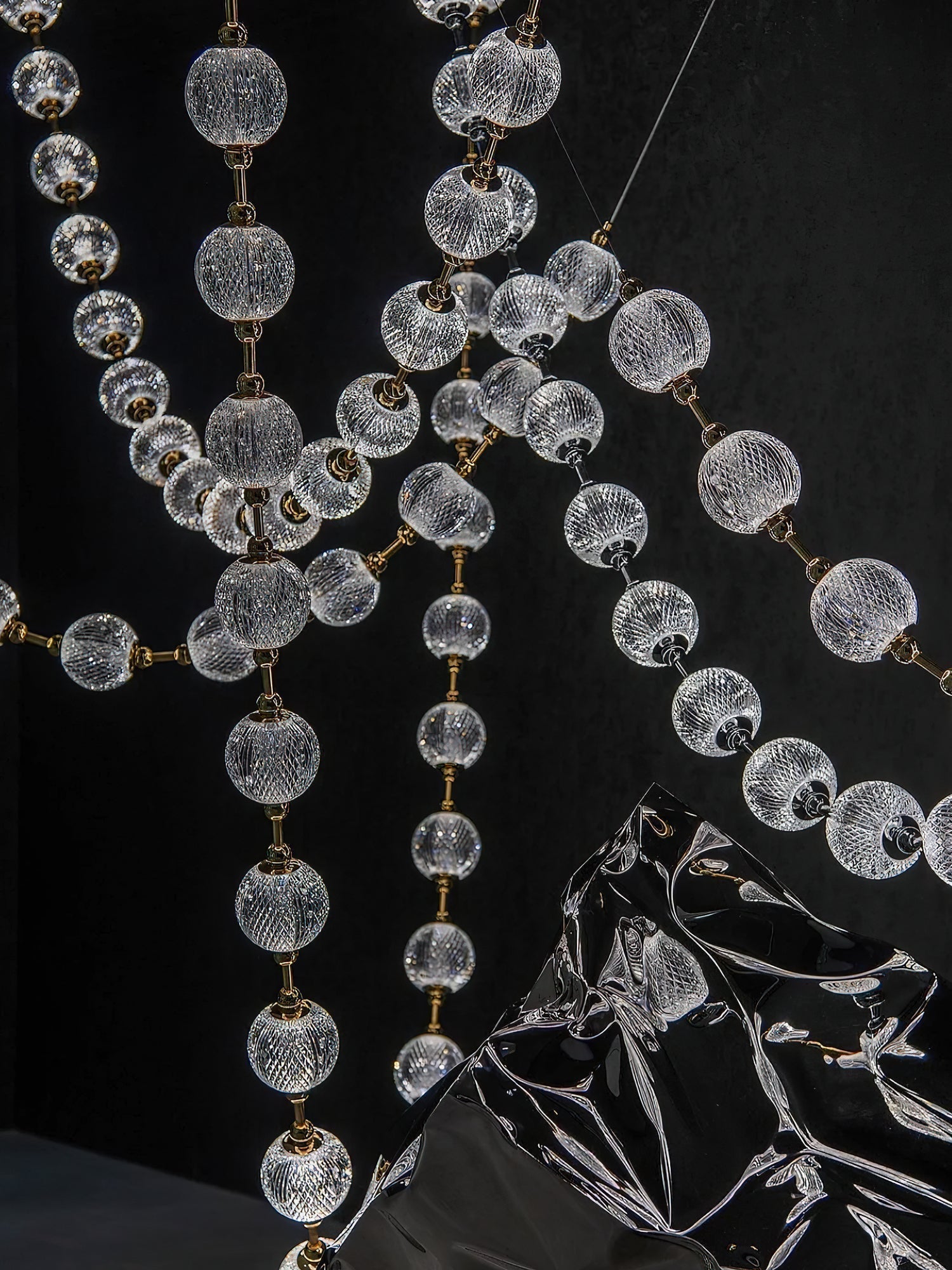 Strand Necklace Chandelier-Chandelier-Briglighting