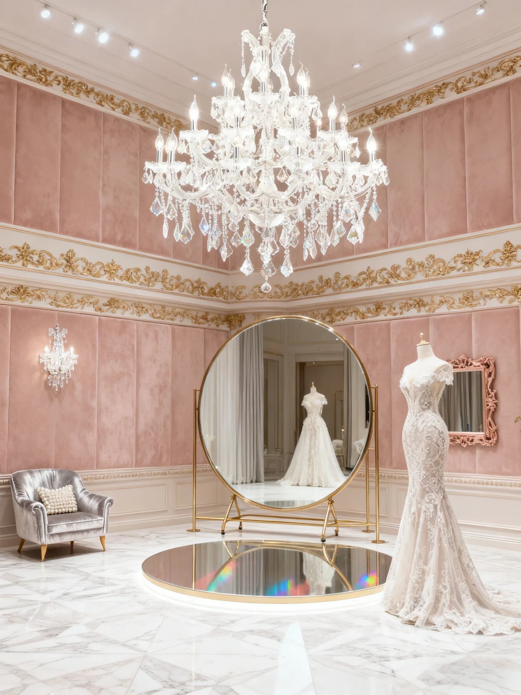 37'' Big Chandelier 28 Lights Maria Theresa Crystal Chandelier for Living Room MT01L28C-吊灯-Briglighting