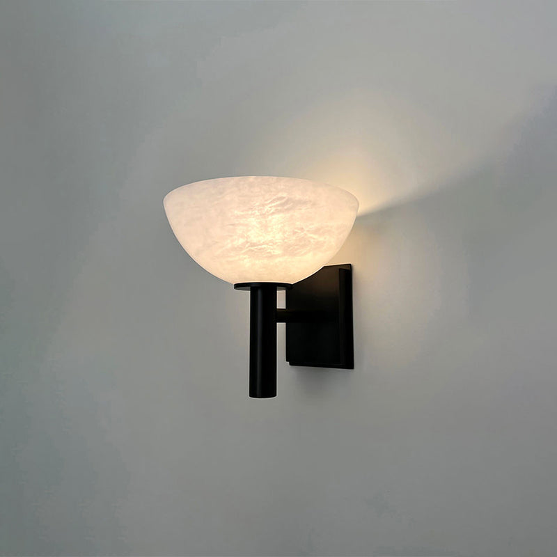 Alabaster Bedside Wall Sconce-Briglighting