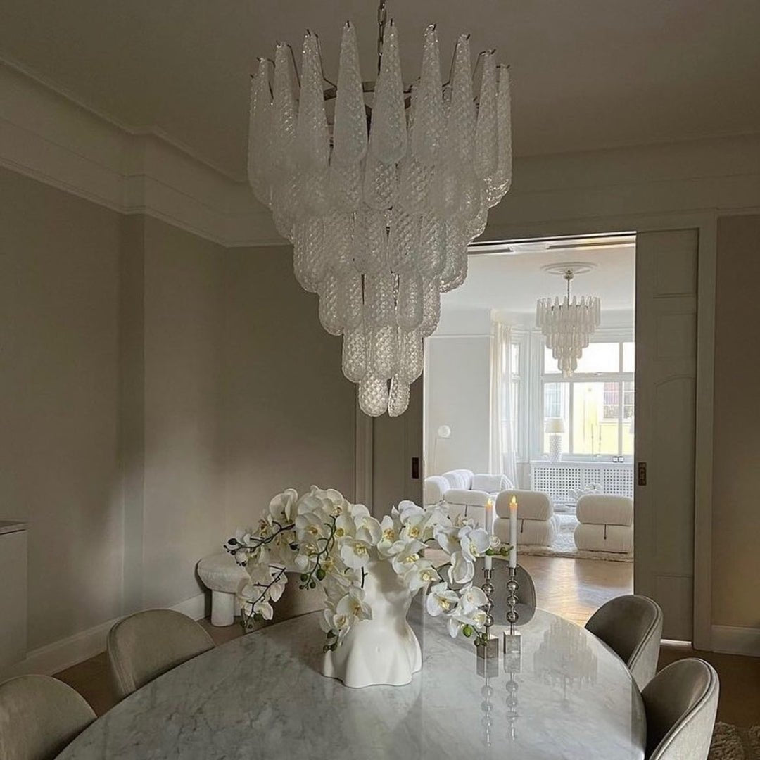 Exquisite Murano Glass Dewdrop Chandelier-Chandelier-Briglighting
