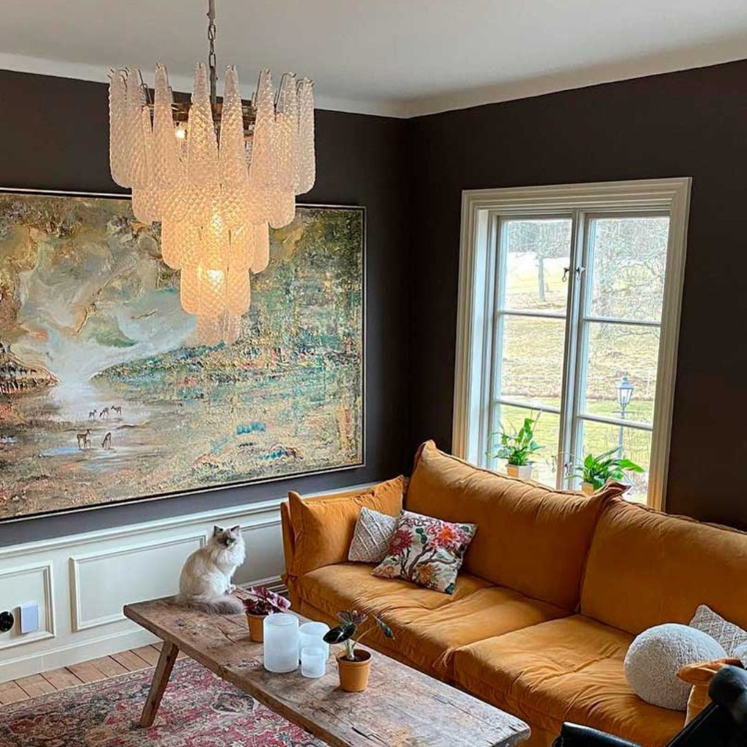 Exquisite Murano Glass Dewdrop Chandelier-Chandelier-Briglighting