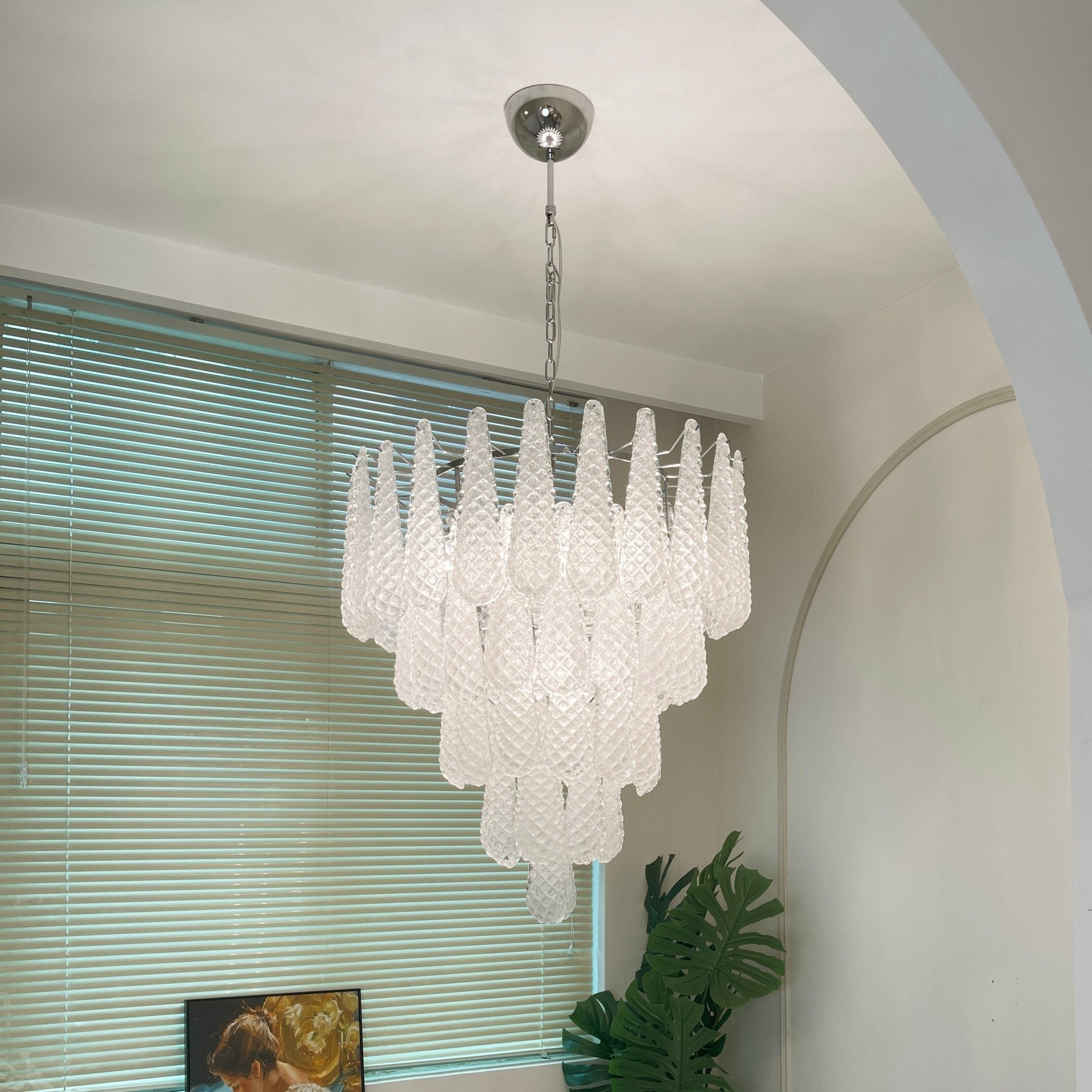 Exquisite Murano Glass Dewdrop Chandelier-Chandelier-Briglighting