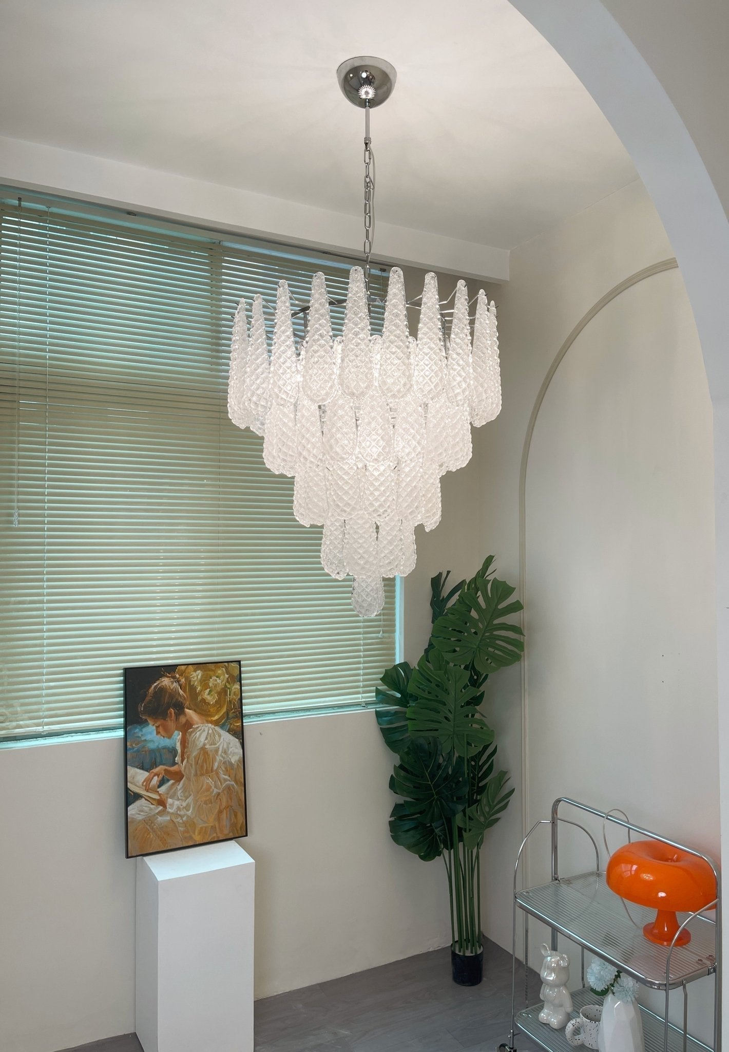 Exquisite Murano Glass Dewdrop Chandelier-Chandelier-Briglighting