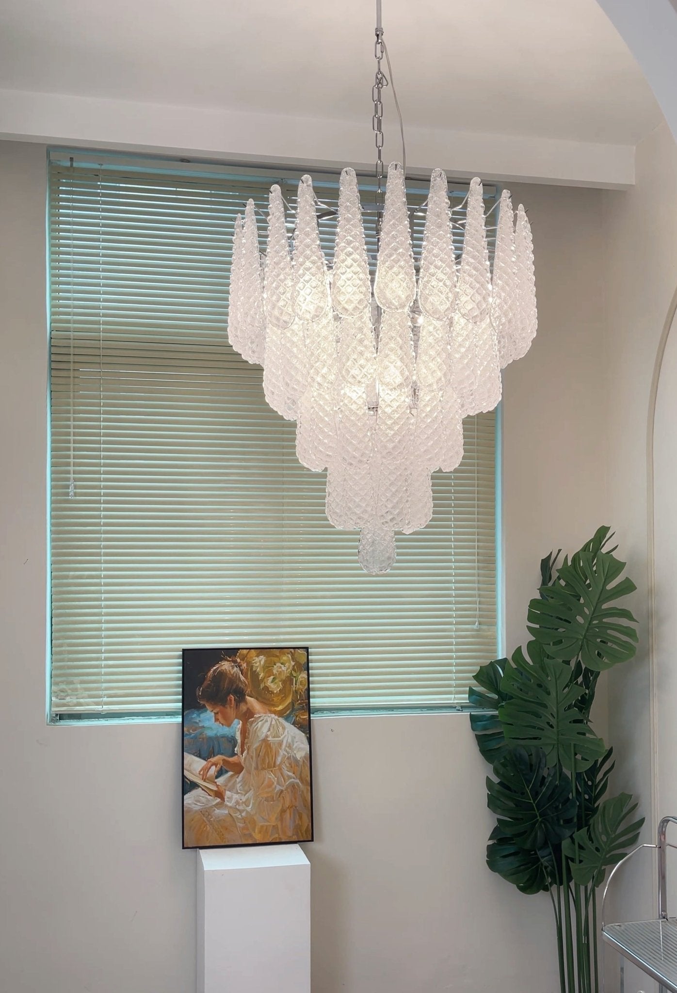 Exquisite Murano Glass Dewdrop Chandelier-Chandelier-Briglighting