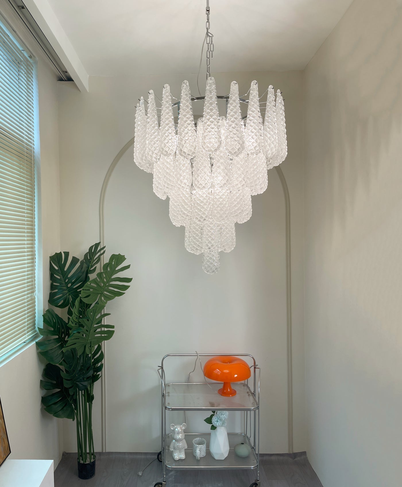 Exquisite Murano Glass Dewdrop Chandelier-Chandelier-Briglighting