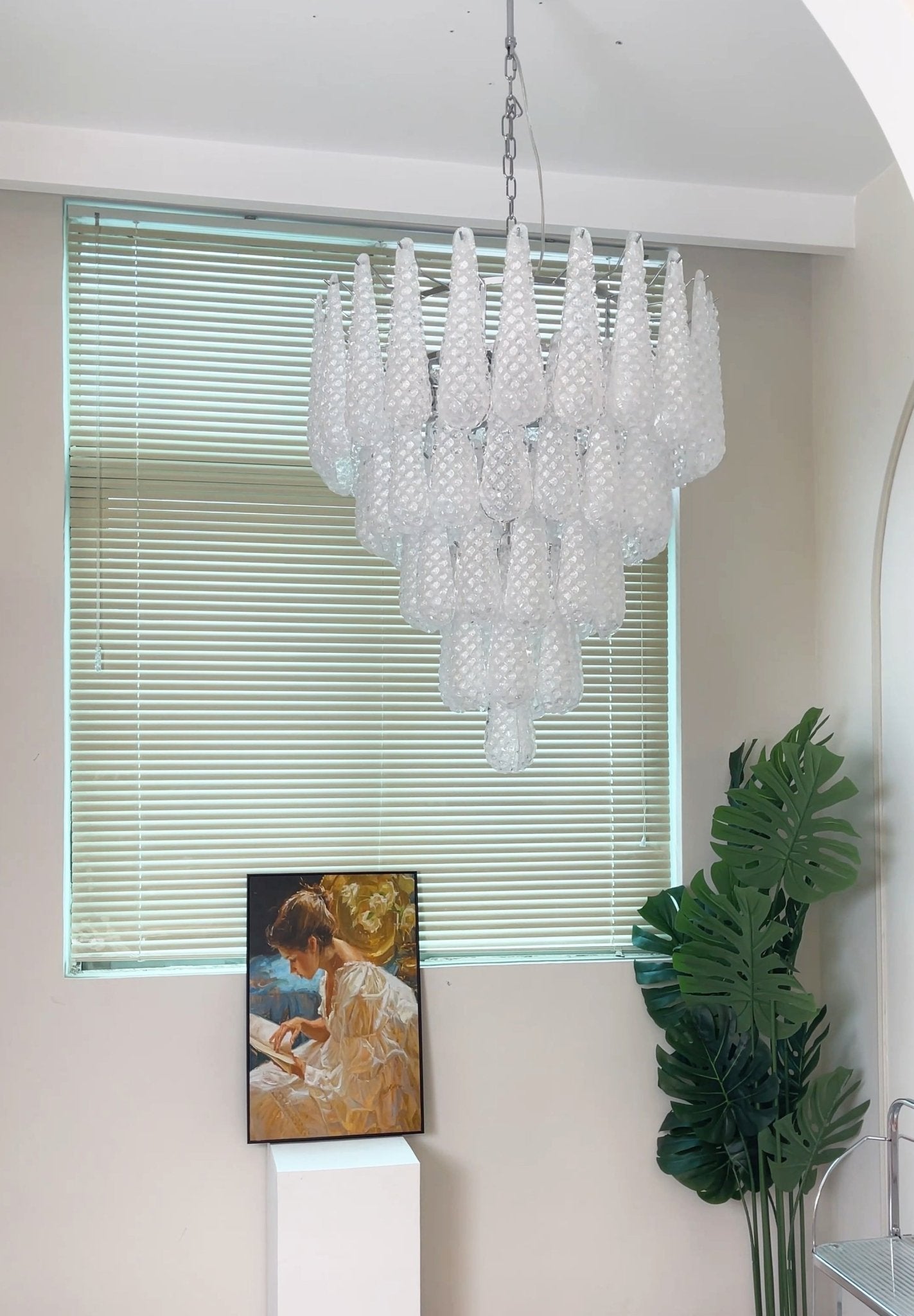 Exquisite Murano Glass Dewdrop Chandelier-Chandelier-Briglighting