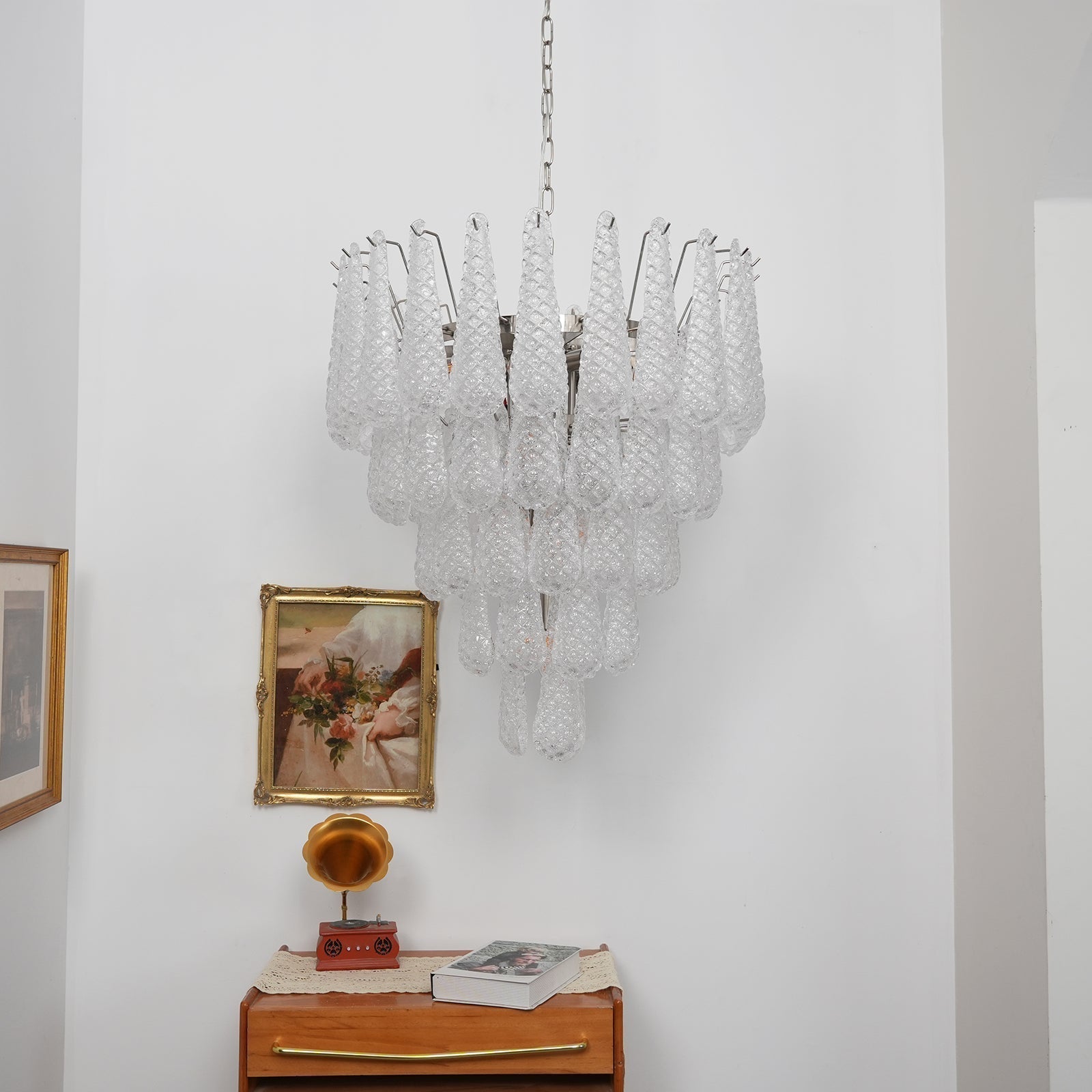 Exquisite Murano Glass Dewdrop Chandelier-Chandelier-Briglighting