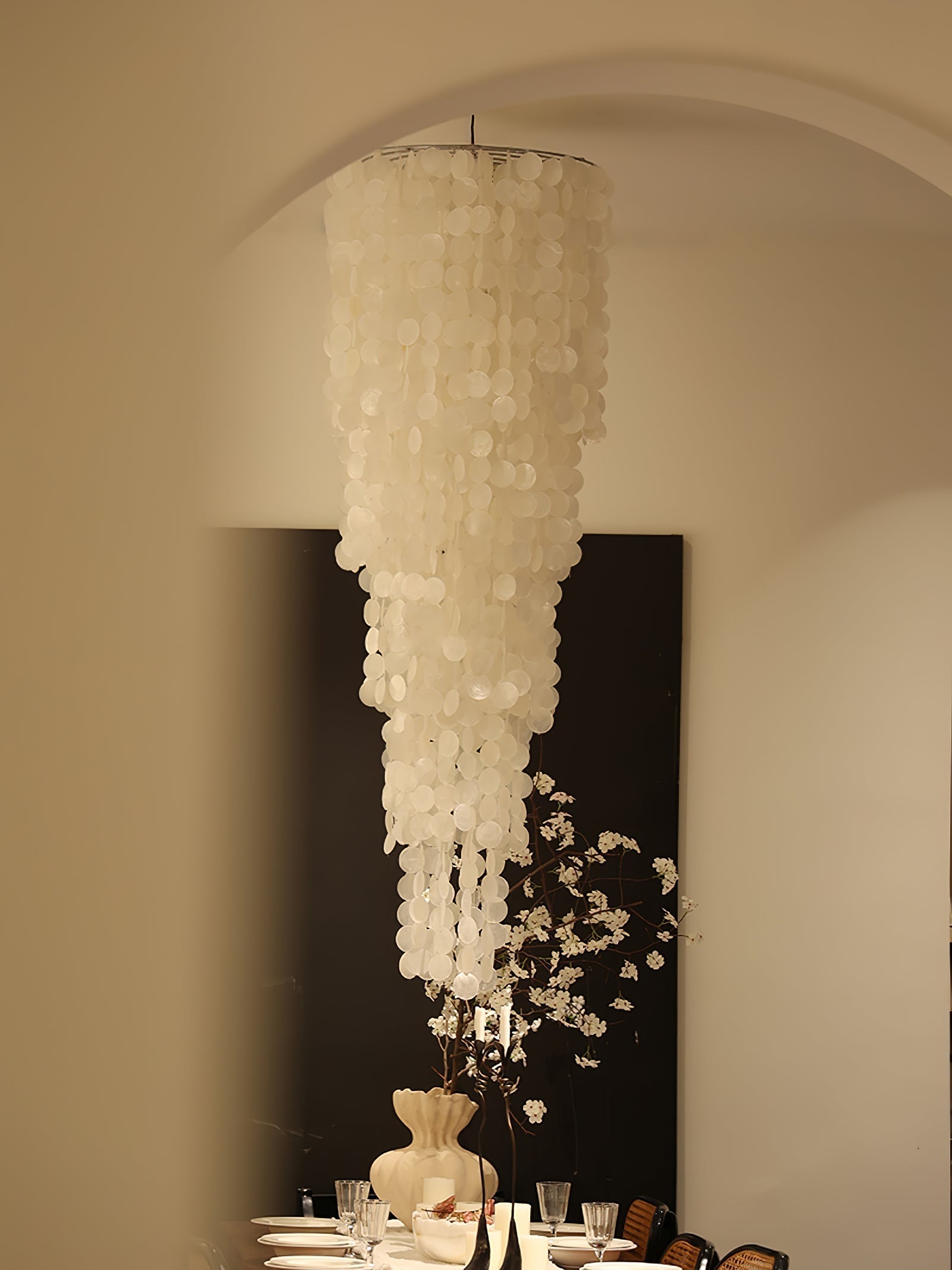 Modern Nerida Shell Chandelier-Chandelier-Briglighting