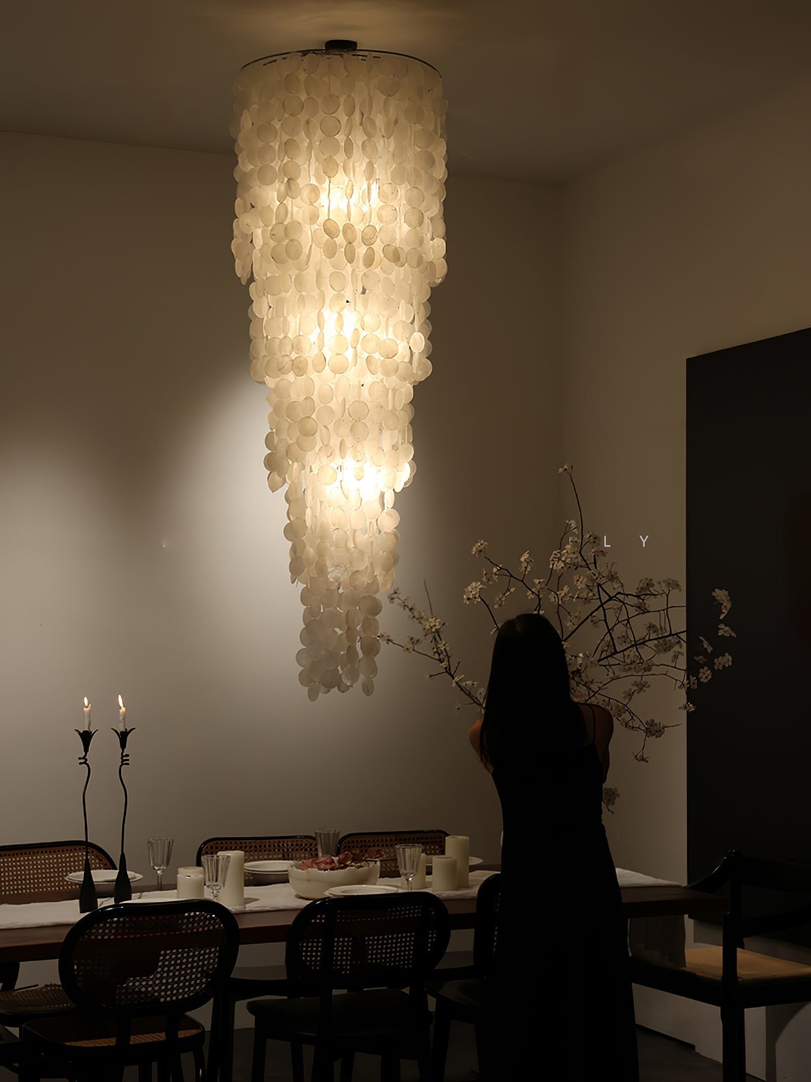 Modern Nerida Shell Chandelier-Chandelier-Briglighting