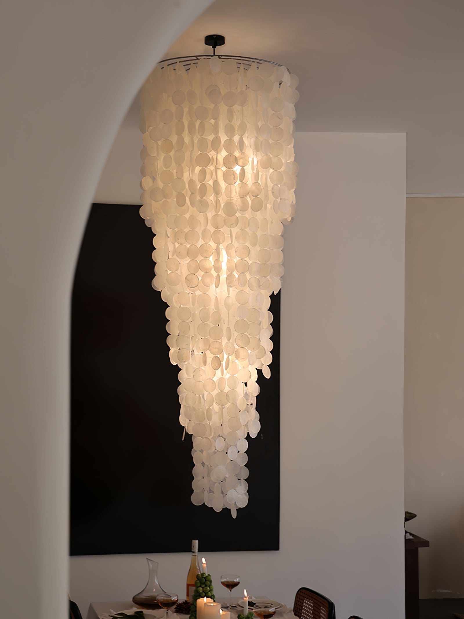 Modern Nerida Shell Chandelier-Chandelier-Briglighting