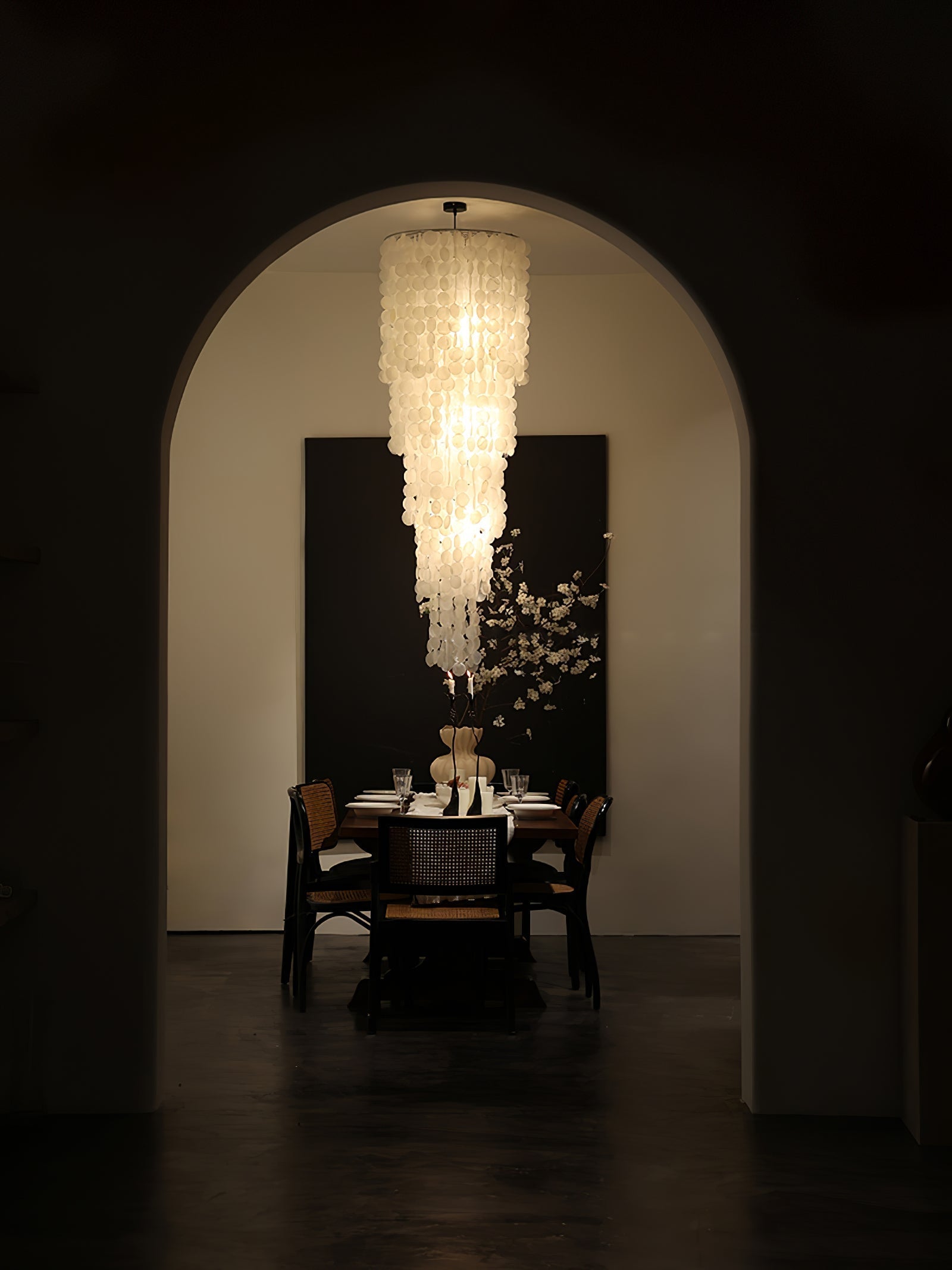 Modern Nerida Shell Chandelier-Chandelier-Briglighting