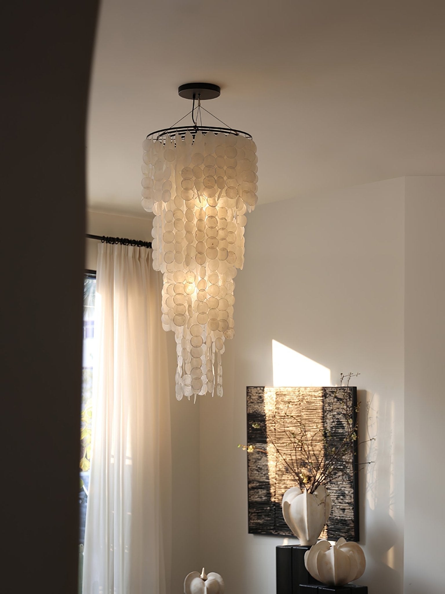 Modern Nerida Shell Chandelier-Chandelier-Briglighting