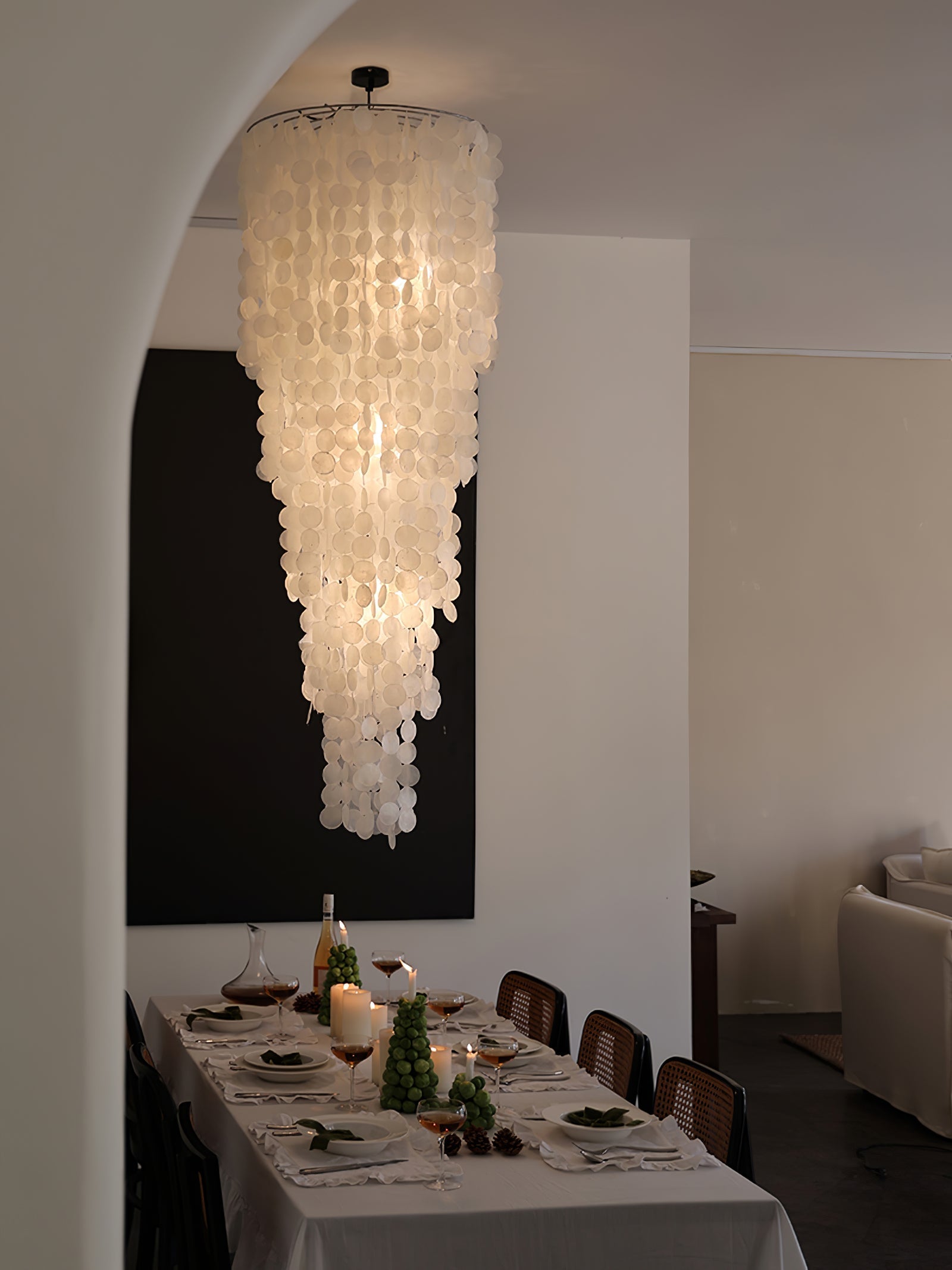 Modern Nerida Shell Chandelier-Chandelier-Briglighting