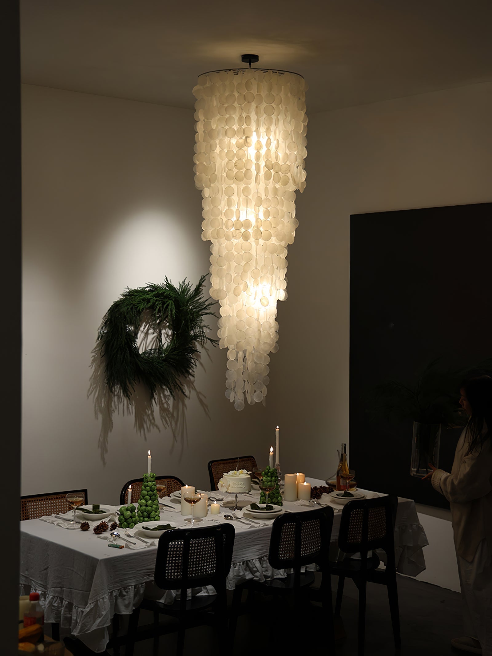 Modern Nerida Shell Chandelier-Chandelier-Briglighting
