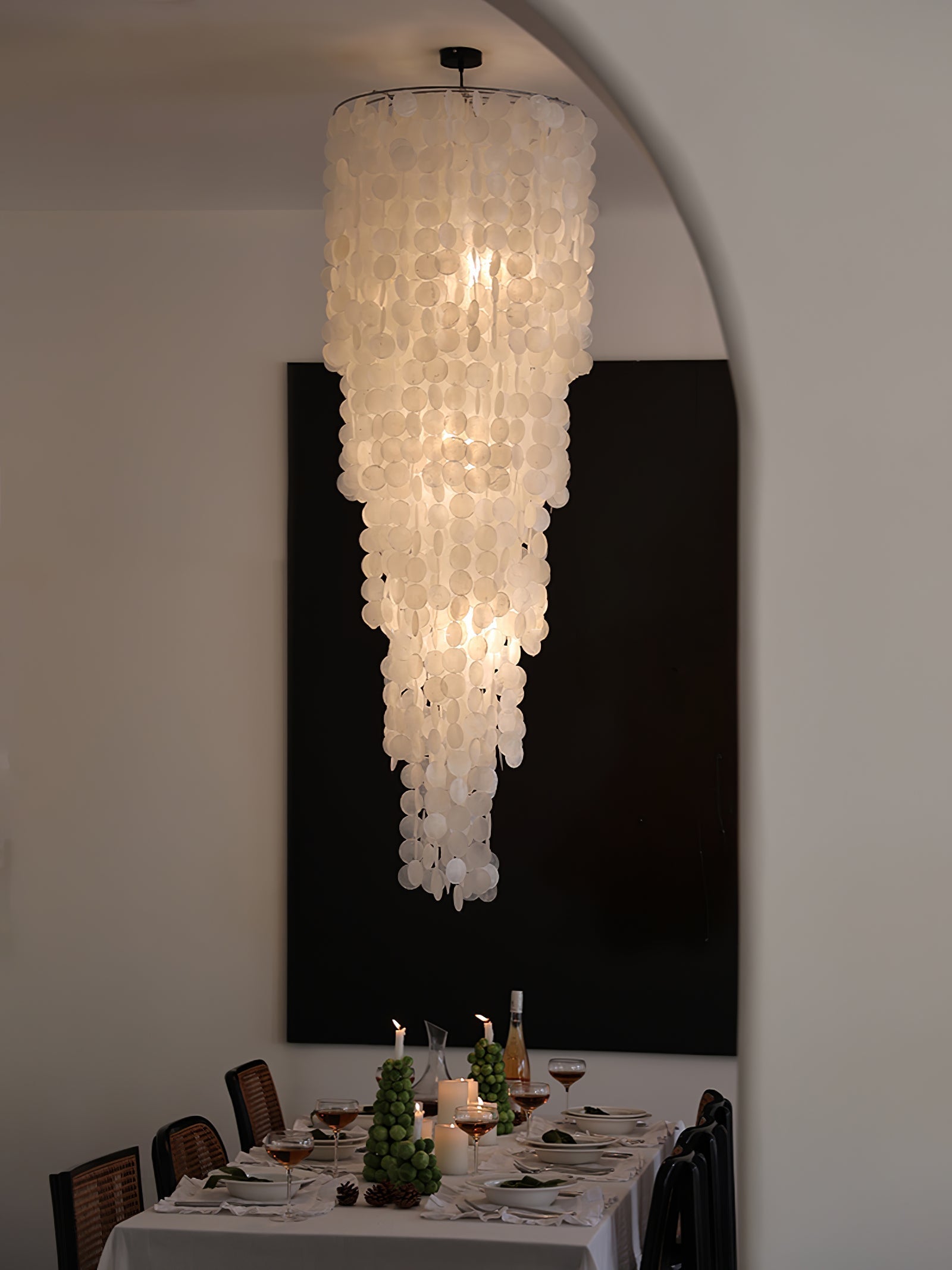 Modern Nerida Shell Chandelier-Chandelier-Briglighting