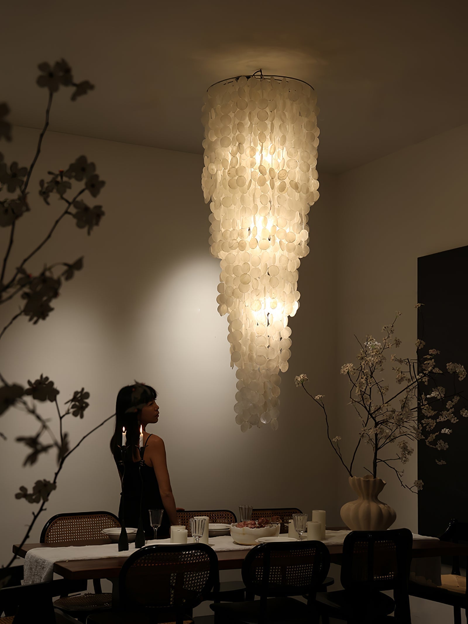 Modern Nerida Shell Chandelier-Chandelier-Briglighting