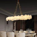Usmisa Alabaster Chain Linear Chandelier-Chandelier-Briglighting
