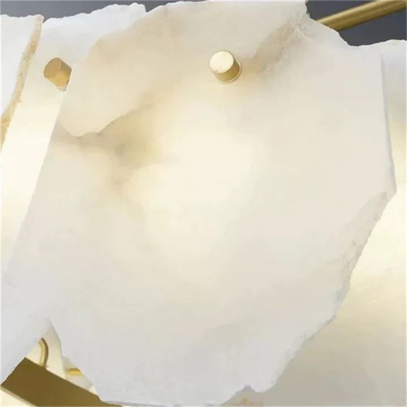Sbulas Alabaster Linear Chandelier-Chandelier-Briglighting