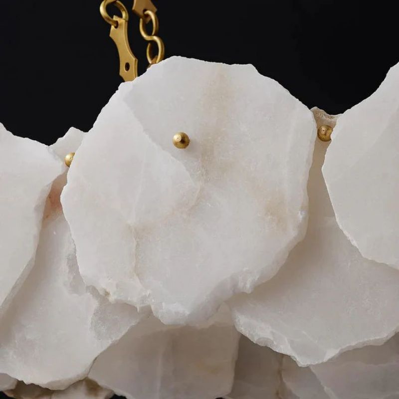 Usmisa Alabaster Chain Linear Chandelier-Chandelier-Briglighting