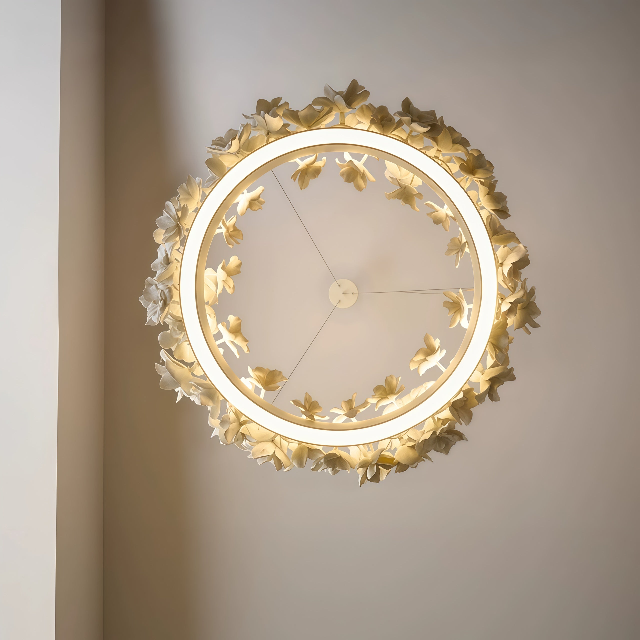 Luxury Blooming Flower Ring Chandelier