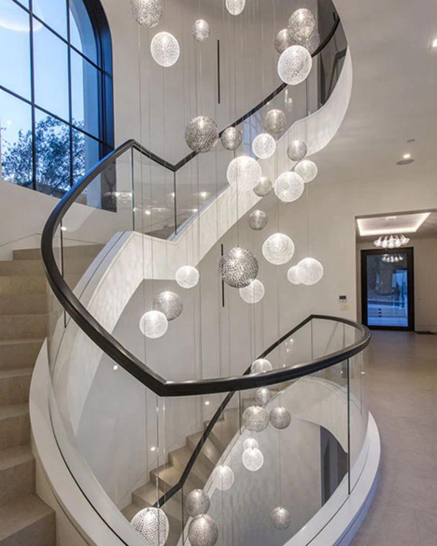Planet Square Chandelier-Chandelier-Briglighting