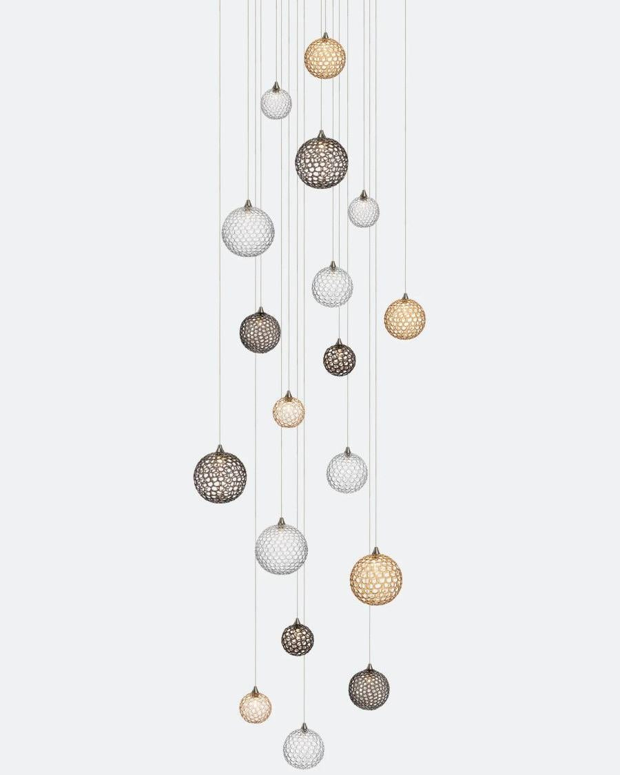 Planet Square Chandelier-Chandelier-Briglighting